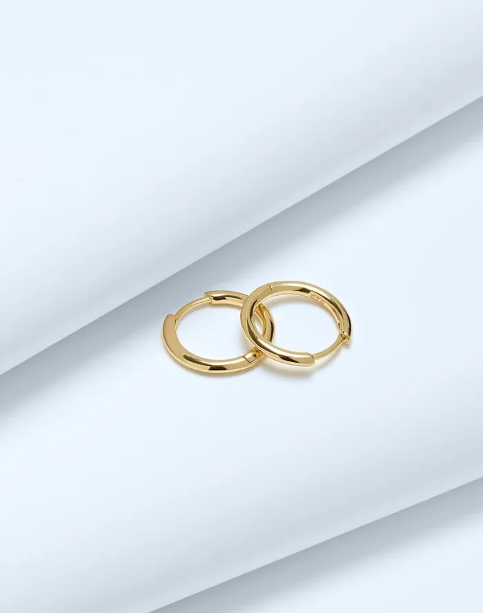Women DemiFine Small Hoop Earrings 14k Gold Madewell Jewelry