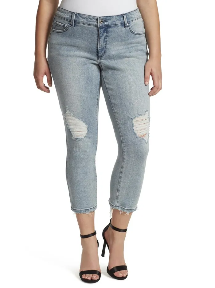 Women Denim Jessica Simpson Arrow Straight Ankle Jeans In Dazed Dazed