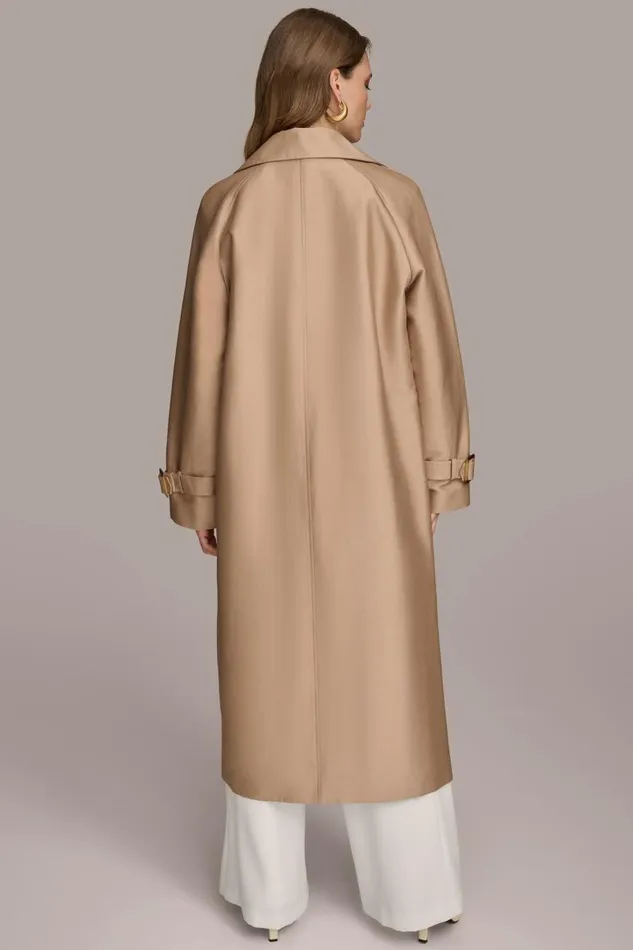 Women Donna Karan Coats And Jackets LIGHT WEIGHT TRENCH Khaki