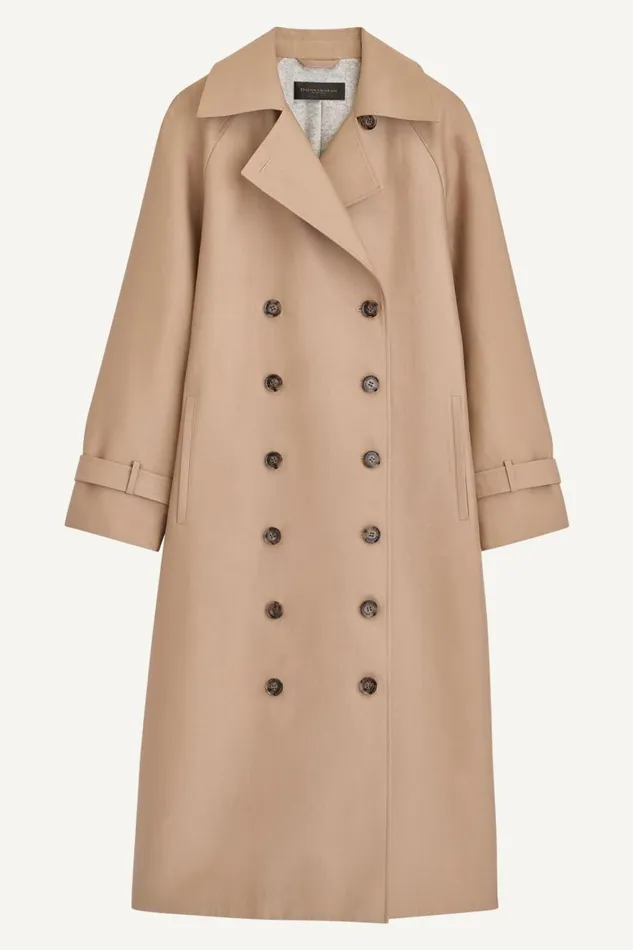Women Donna Karan Coats And Jackets LIGHT WEIGHT TRENCH Khaki