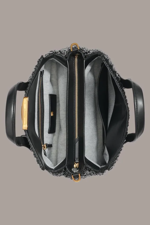 Women Donna Karan Crossbody Bags And Satchels AMAGANSETT SATCHEL BAG Black