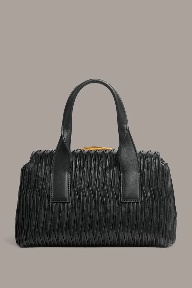 Women Donna Karan Crossbody Bags And Satchels AMAGANSETT SATCHEL BAG Black