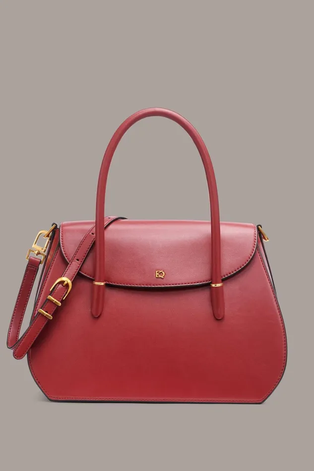 Women Donna Karan Crossbody Bags And Satchels BELLEROSE SATCHEL Claret