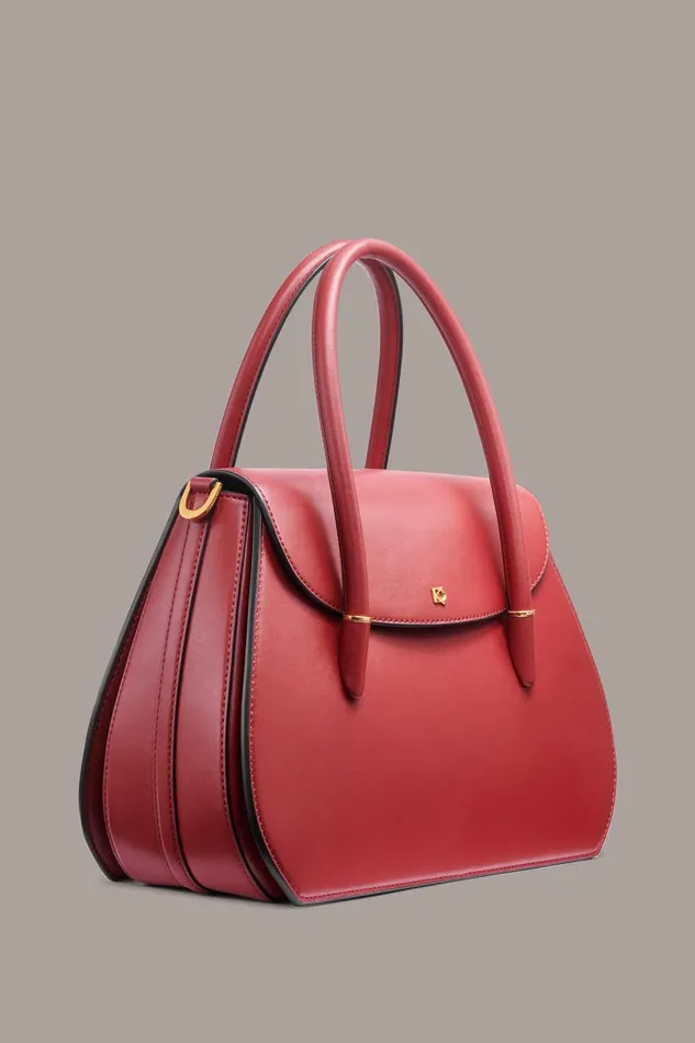 Women Donna Karan Crossbody Bags And Satchels BELLEROSE SATCHEL Claret