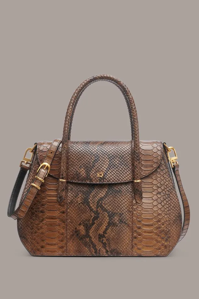 Women Donna Karan Crossbody Bags And Satchels BELLEROSE SATCHEL Teak
