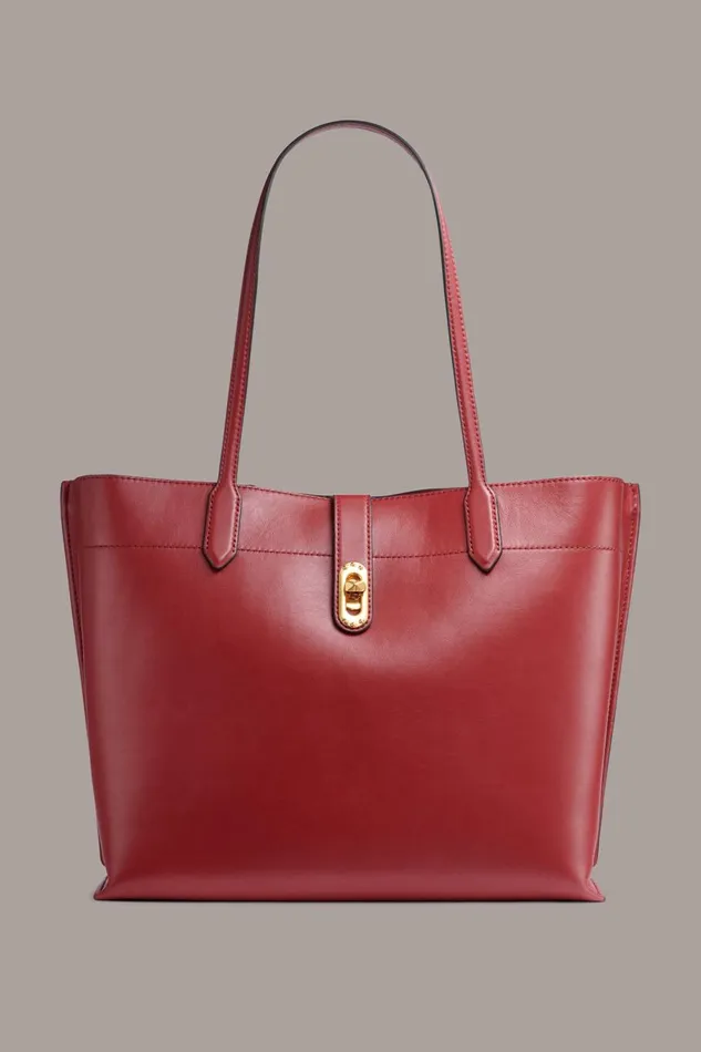 Women Donna Karan Crossbody Bags And Satchels BRIDGEHAMPTON TOTE Claret