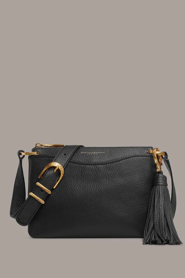 Women Donna Karan Crossbody Bags And Satchels GLENWOOD CROSSBODY Black