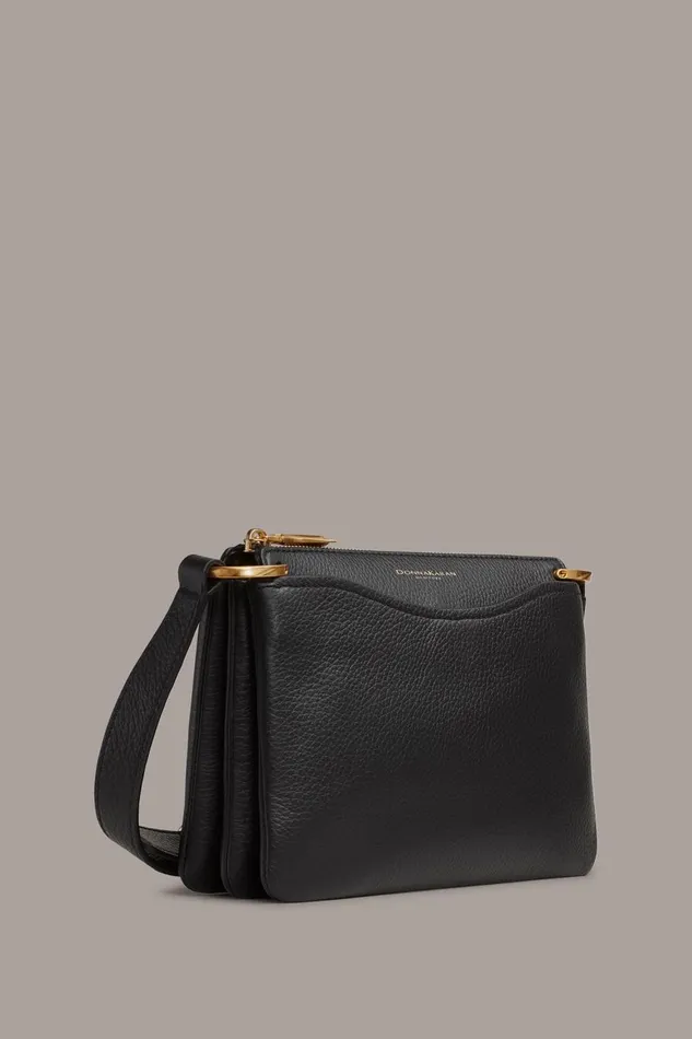 Women Donna Karan Crossbody Bags And Satchels GLENWOOD CROSSBODY Black