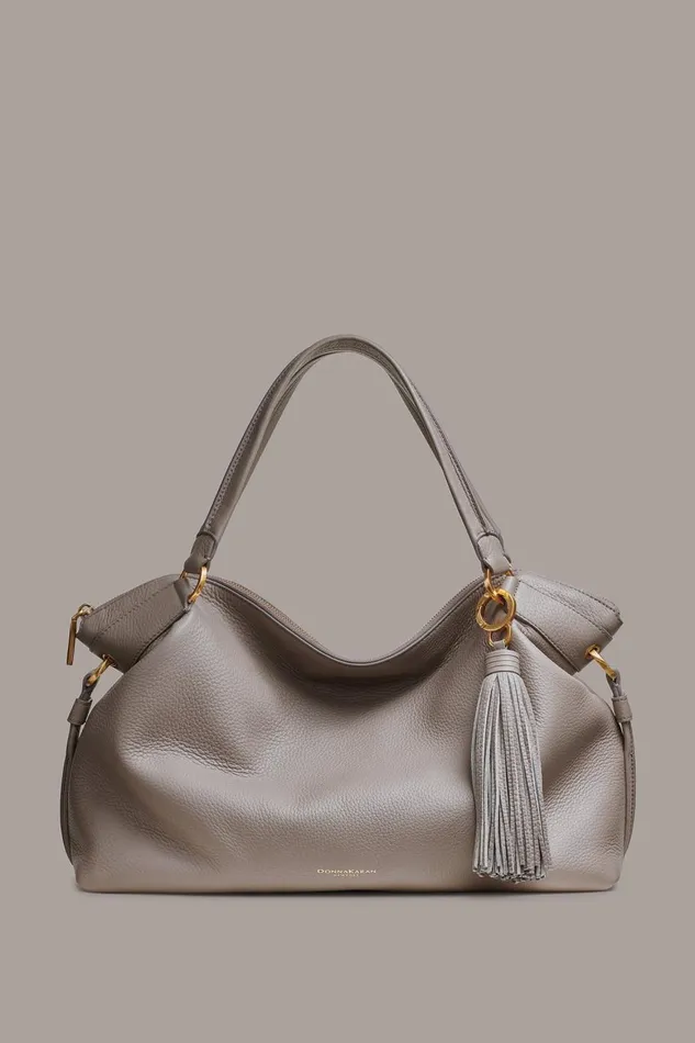 Women Donna Karan Crossbody Bags And Satchels GLENWOOD SATCHEL Cloud
