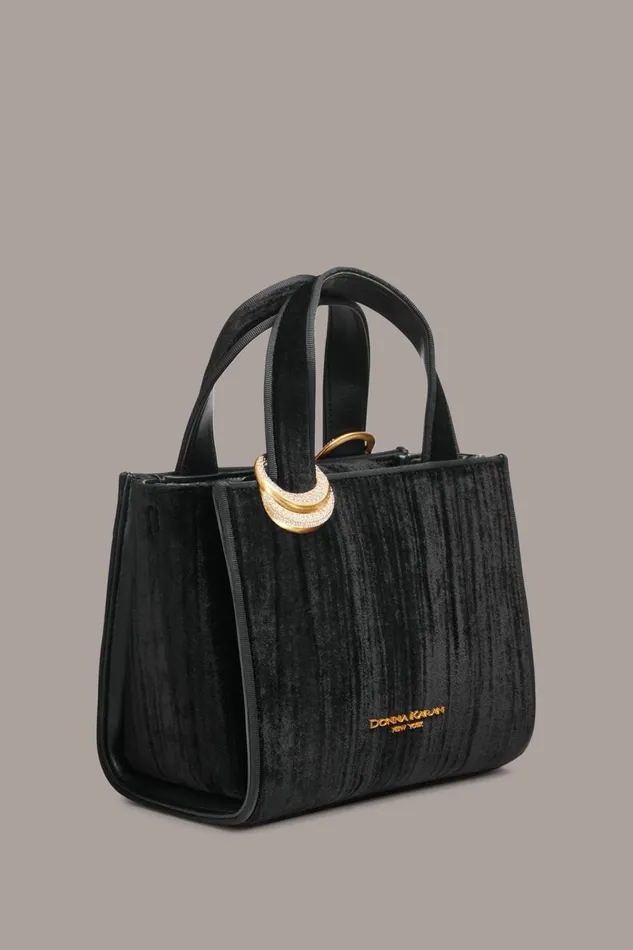 Women Donna Karan Crossbody Bags And Satchels HEWLETT CROSSBODY BAG Black