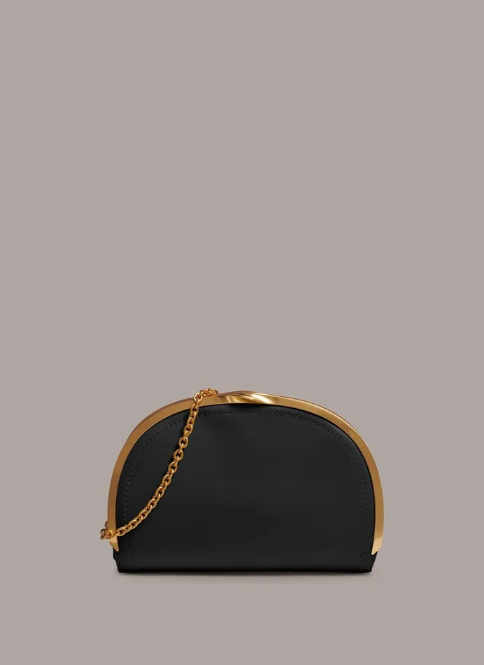 Women Donna Karan Crossbody Bags And Satchels LAWRENCE CLUTCH Black
