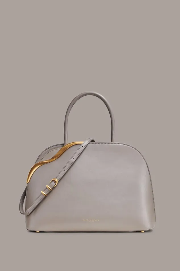 Women Donna Karan Crossbody Bags And Satchels MALVERNE SATCHEL Grey