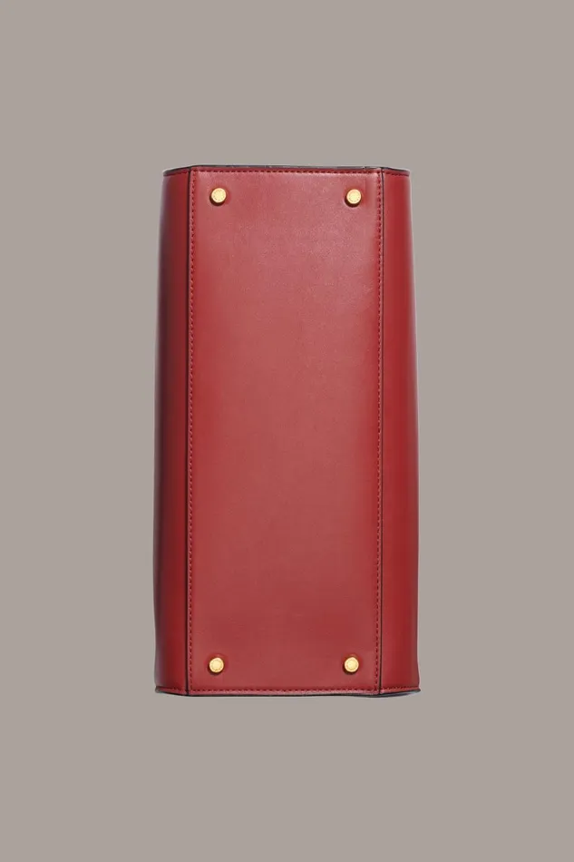 Women Donna Karan Crossbody Bags And Satchels PLANDOME SATCHEL BAG Claret
