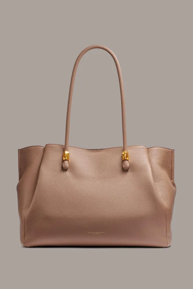 Women Donna Karan Crossbody Bags And Satchels QUOGUE TOTE Toasted Almond