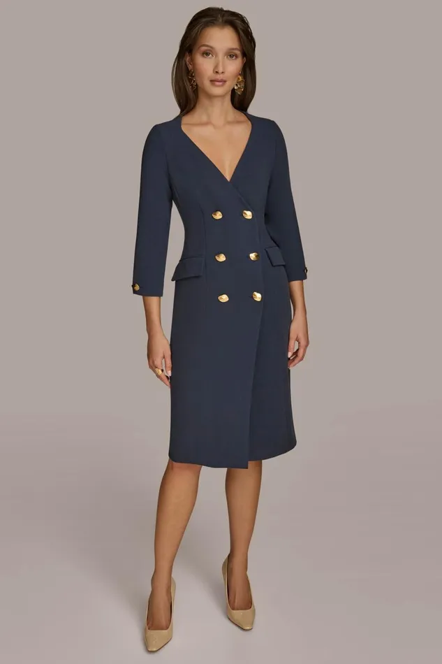 Women Donna Karan Dresses And Jumpsuits COAT DRESS Nightfall