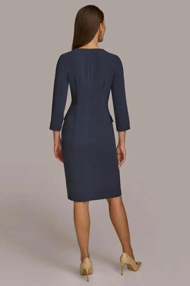 Women Donna Karan Dresses And Jumpsuits COAT DRESS Nightfall