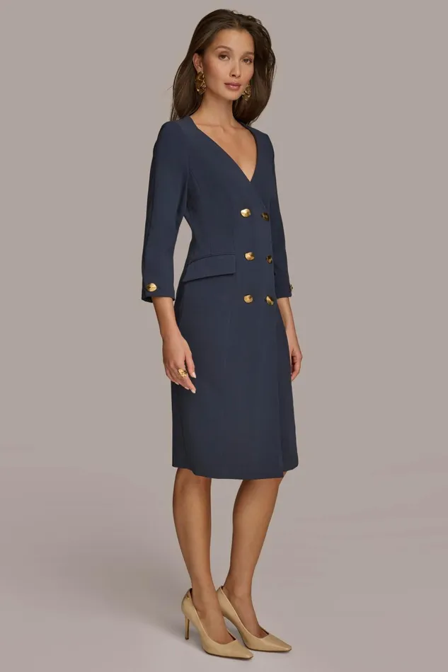 Women Donna Karan Dresses And Jumpsuits COAT DRESS Nightfall