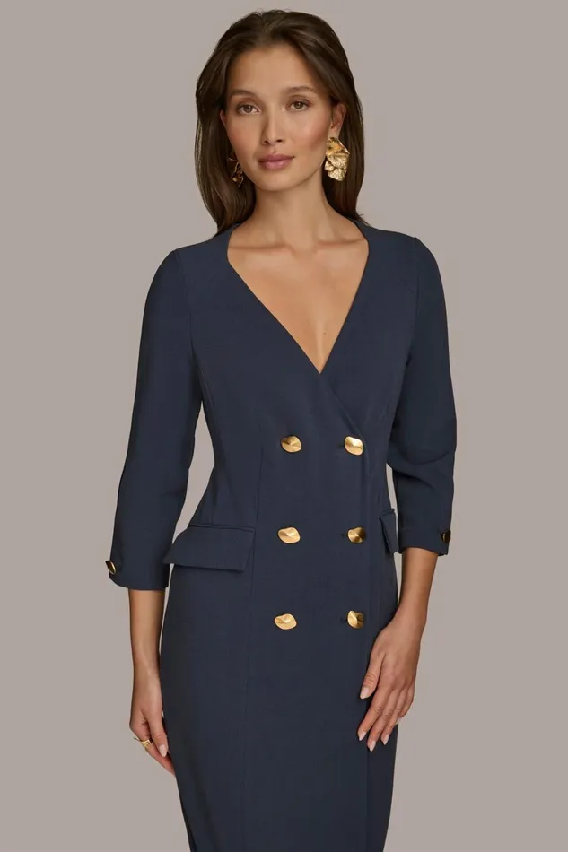 Women Donna Karan Dresses And Jumpsuits COAT DRESS Nightfall