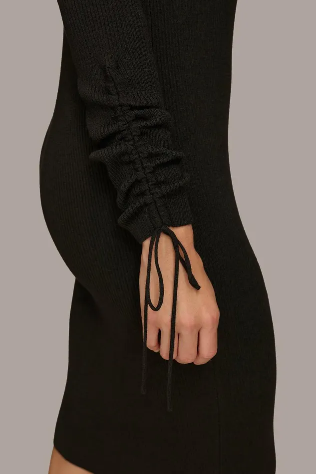 Women Donna Karan Dresses And Jumpsuits SWEATER DRESS Black