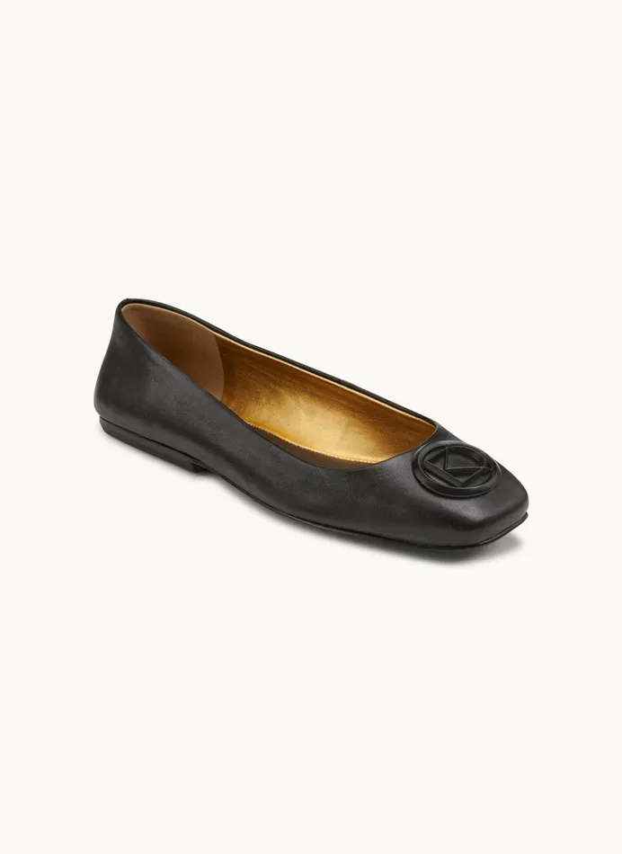 Women Donna Karan Flats And Loafers KYLEE BALLET FLAT Black
