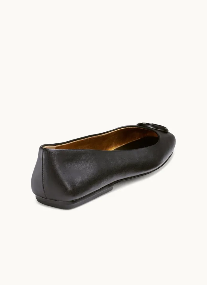 Women Donna Karan Flats And Loafers KYLEE BALLET FLAT Black