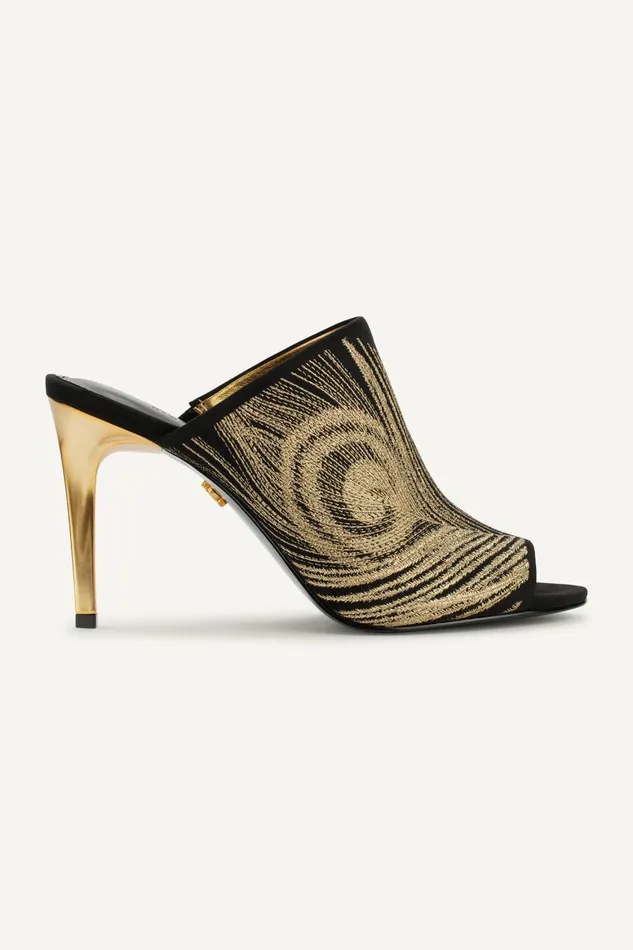 Women Donna Karan Heels And Wedges DONNA HEELED MULE Black