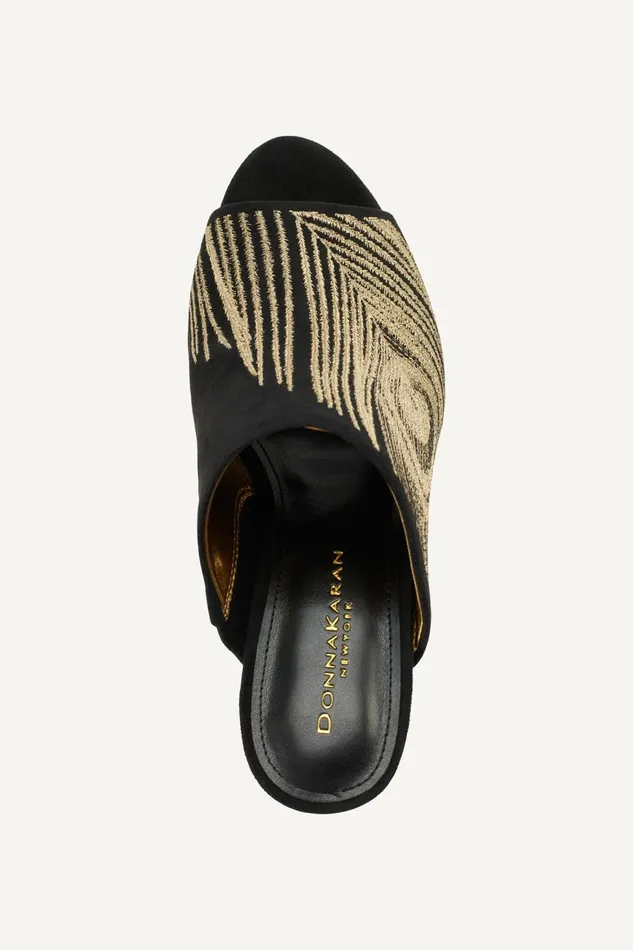 Women Donna Karan Heels And Wedges DONNA HEELED MULE Black
