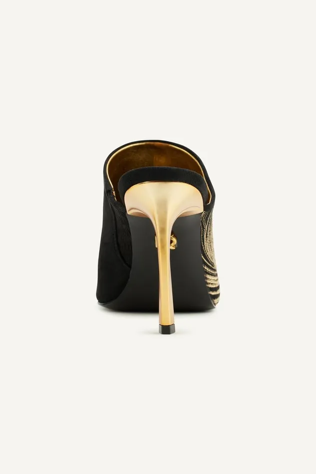 Women Donna Karan Heels And Wedges DONNA HEELED MULE Black