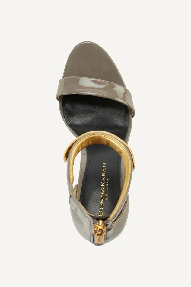 Women Donna Karan Heels And Wedges SABINA ANKLE STRAP SANDAL Cloud