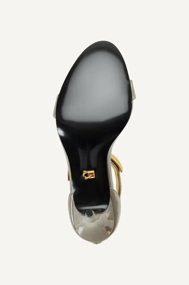 Women Donna Karan Heels And Wedges SABINA ANKLE STRAP SANDAL Cloud