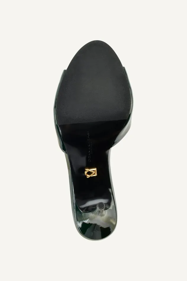 Women Donna Karan Heels And Wedges SENNA SANDAL MULE Forest Green