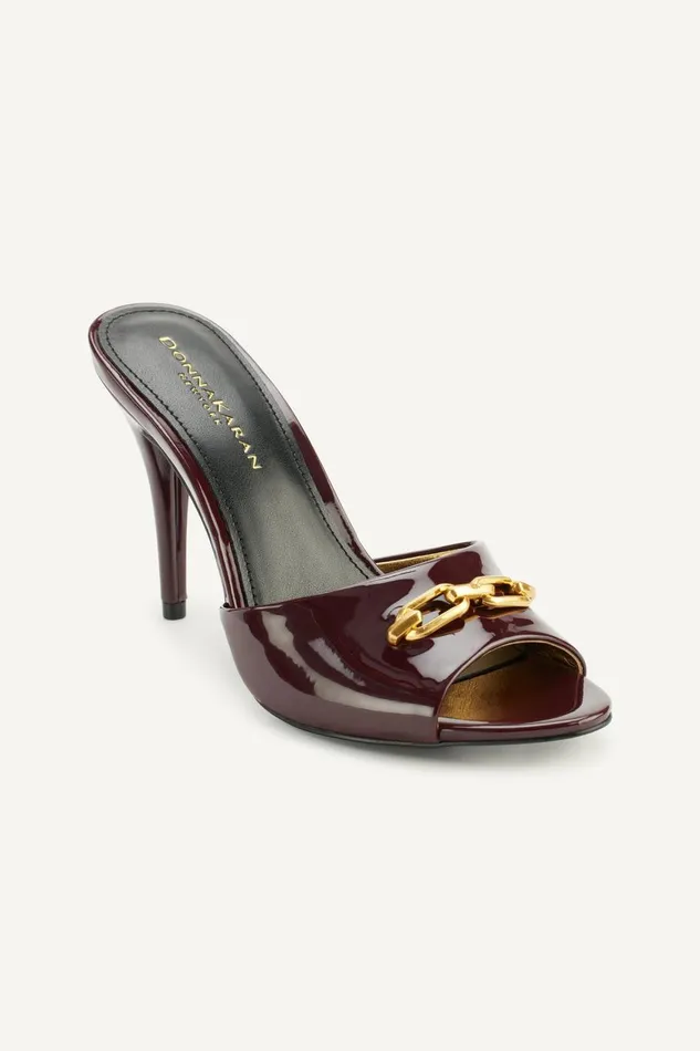 Women Donna Karan Heels And Wedges SENNA SANDAL MULE Wine