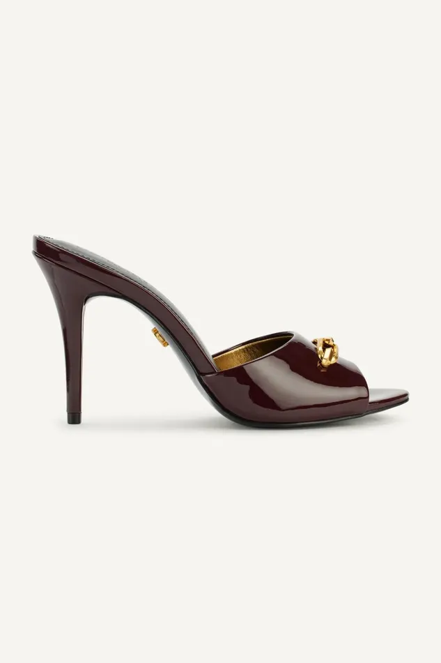 Women Donna Karan Heels And Wedges SENNA SANDAL MULE Wine