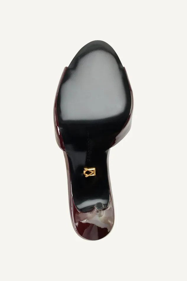 Women Donna Karan Heels And Wedges SENNA SANDAL MULE Wine