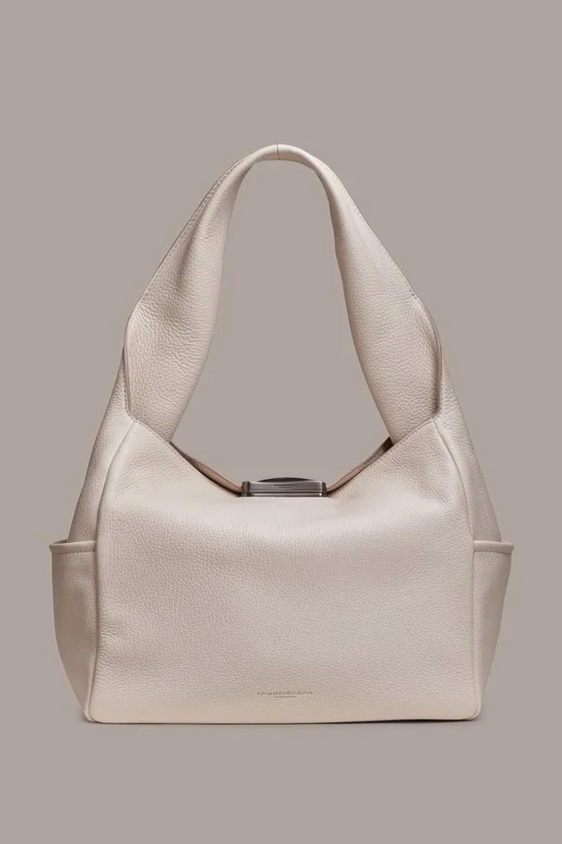 Women Donna Karan Shoulder And Hobo Bags AMAGANSETT SHOULDER BAG Snow Petal
