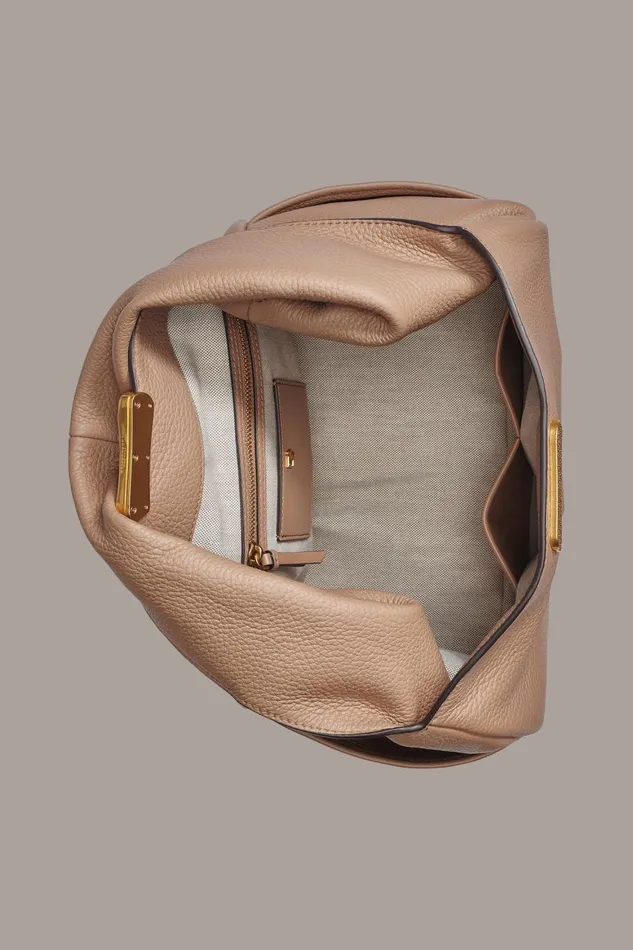 Women Donna Karan Shoulder And Hobo Bags AMAGANSETT SHOULDER BAG Toasted Almond