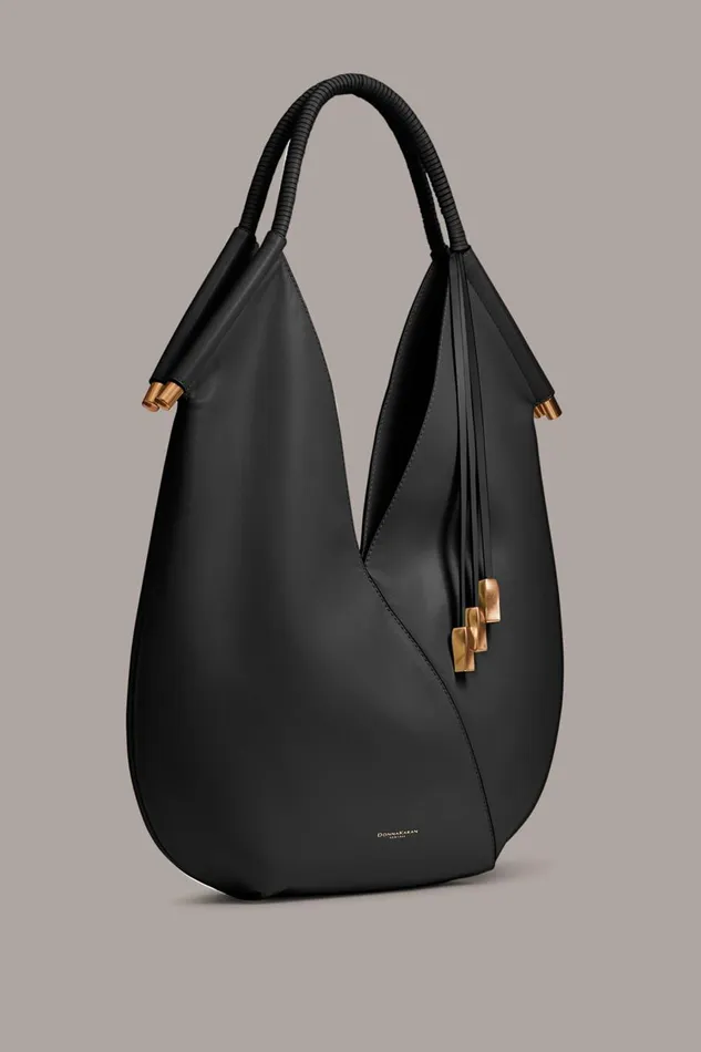 Women Donna Karan Shoulder And Hobo Bags BALDWIN LARGE SHOULDER BAG Black