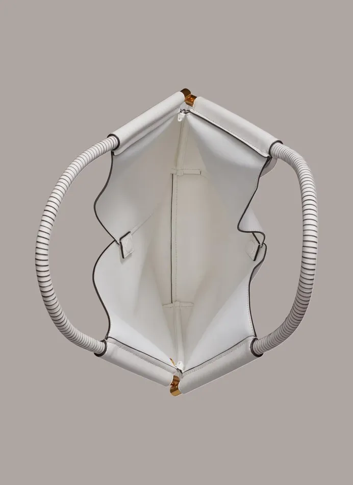 Women Donna Karan Shoulder And Hobo Bags BALDWIN LARGE SHOULDER BAG Brilliant White