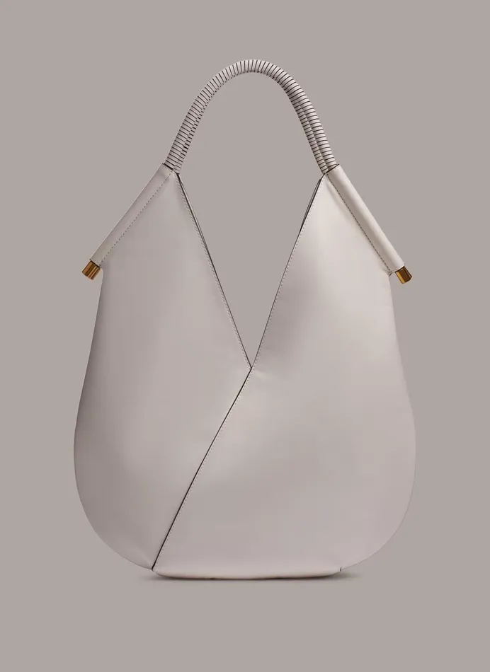 Women Donna Karan Shoulder And Hobo Bags BALDWIN LARGE SHOULDER BAG Brilliant White