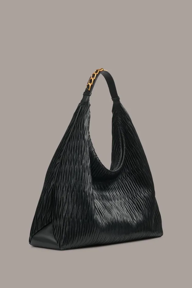 Women Donna Karan Shoulder And Hobo Bags BELLMORE XL HOBO BAG Black