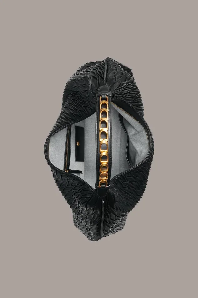 Women Donna Karan Shoulder And Hobo Bags BELLMORE XL HOBO BAG Black