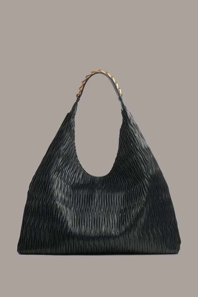 Women Donna Karan Shoulder And Hobo Bags BELLMORE XL HOBO BAG Black