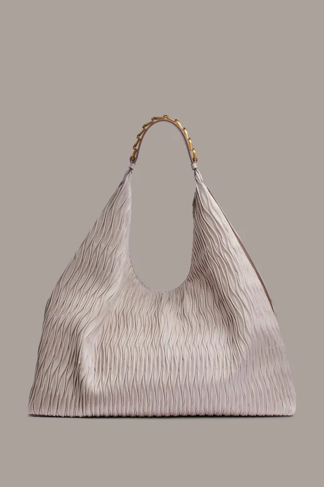Women Donna Karan Shoulder And Hobo Bags BELLMORE XL HOBO BAG Sand