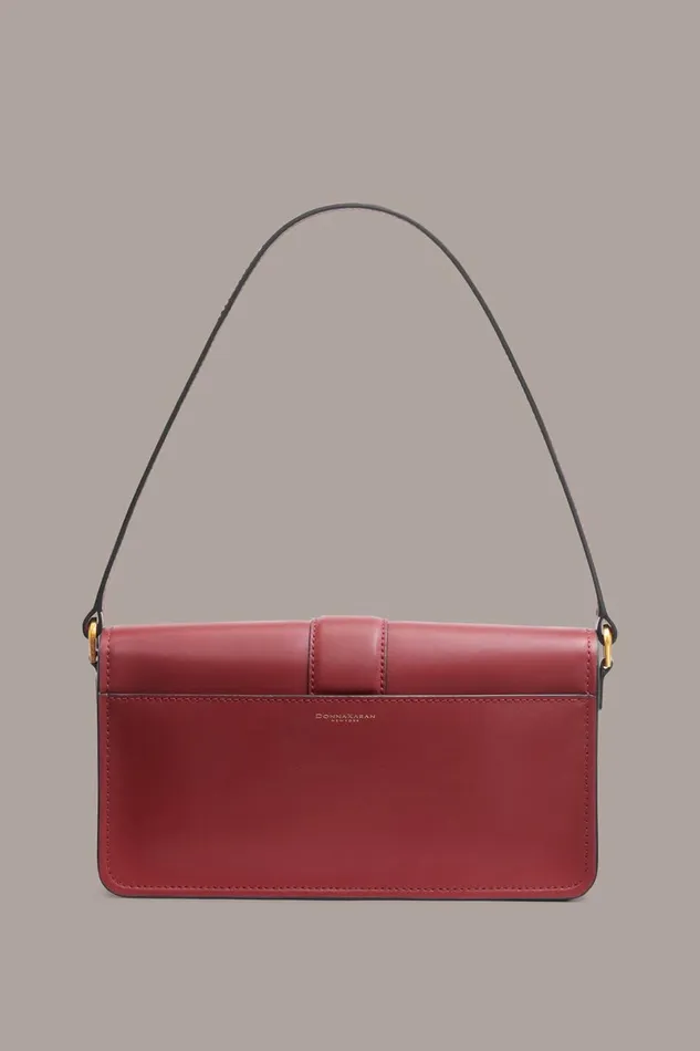 Women Donna Karan Shoulder And Hobo Bags VALLEY STREAM SHOULDER Claret