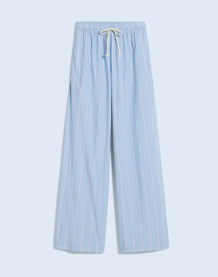 Women Donni Stripe Pop Pants Tomato Pinstripe Madewell Pants