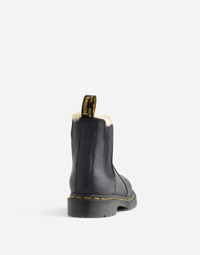 Women Dr Martens 2976 Lenore Faux FurLined Chelsea Boots Black Wyoming Madewell Boots