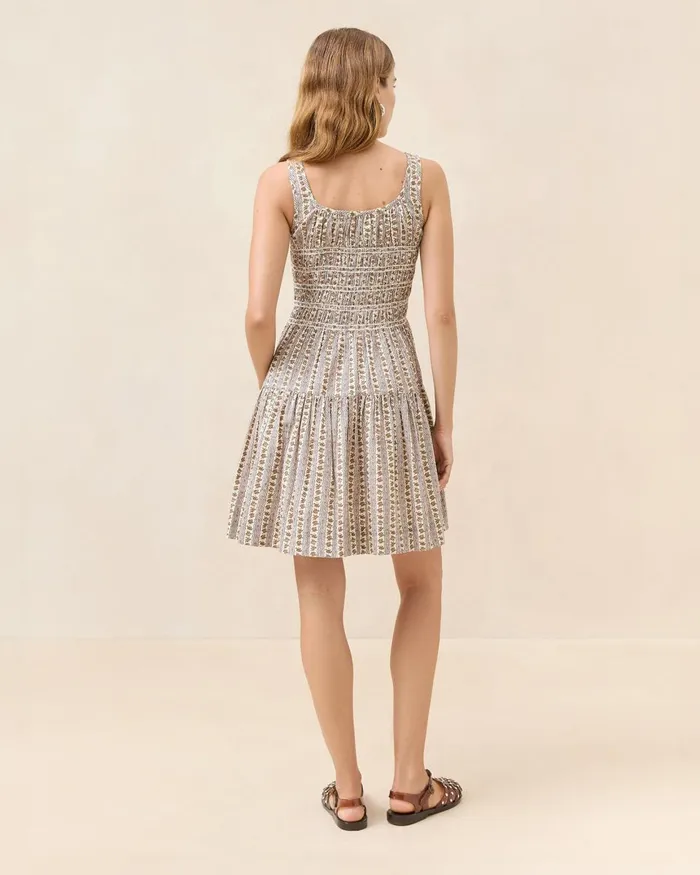 Women Dresses Loeffler Randall Melody PinkCream Mini Dress Women Dresses Loeffler Randall Melody PinkCream Mini Dress