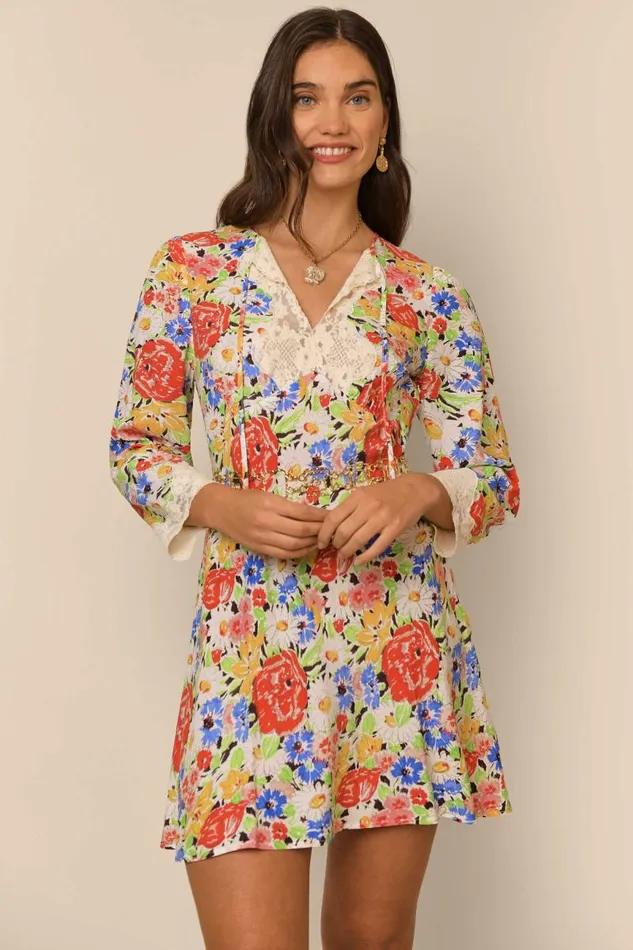 Women Dresses RIXO Abrielle Multi Spring Meadow
