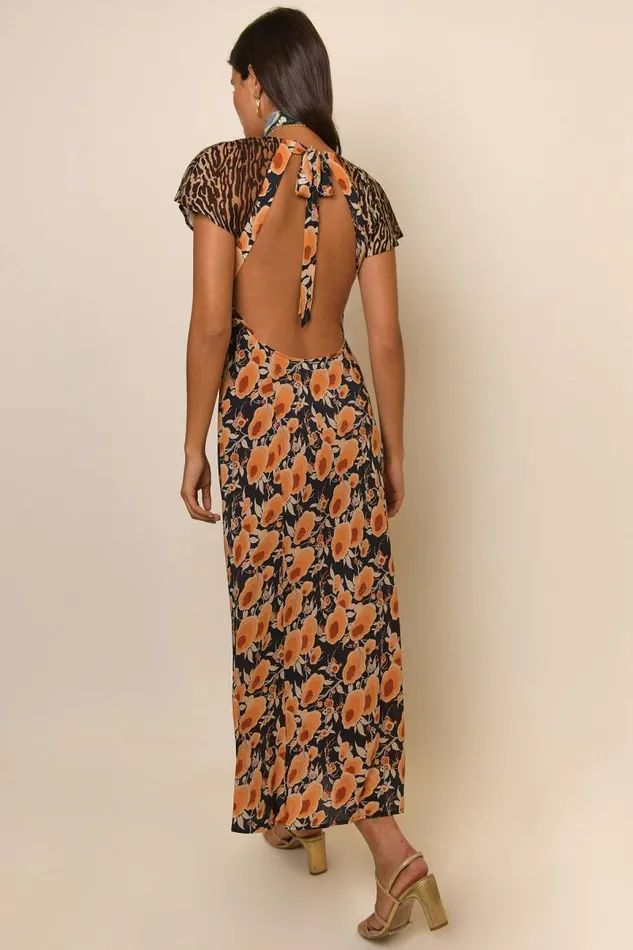 Women Dresses RIXO Angelina Sienna Starlet Floral Leopard Mix Women Dresses RIXO Angelina Sienna Starlet Floral Leopard Mix