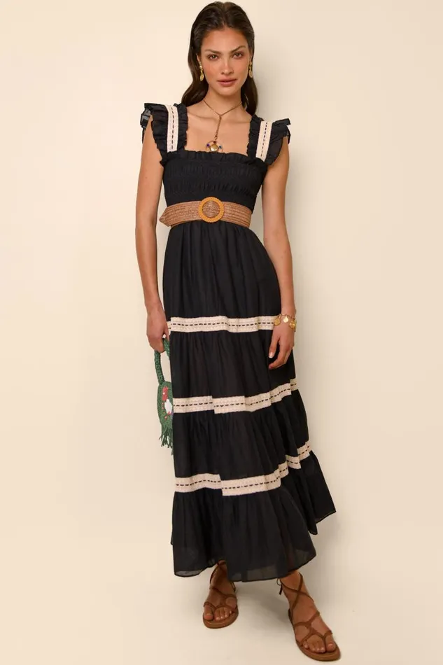 Women Dresses RIXO Aubrie Black Women Dresses RIXO Aubrie Black
